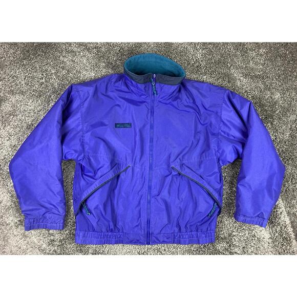 Columbia Sportswear Other - VTG 90s Columbia Sportswear Radial Sleeve Jacket Men Purple Teal Fleece Lined L